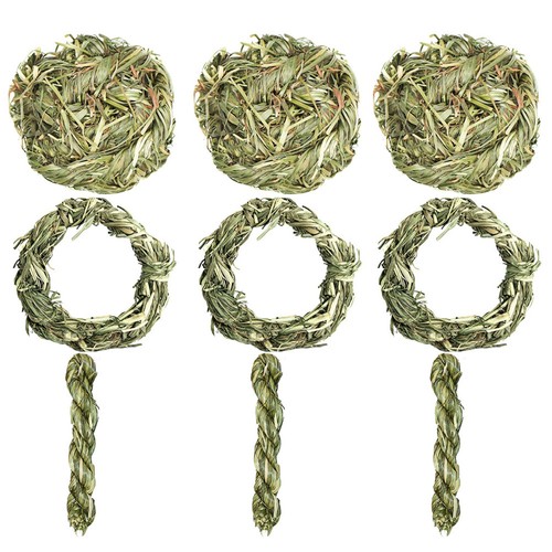 9pcs green natural - green, pet