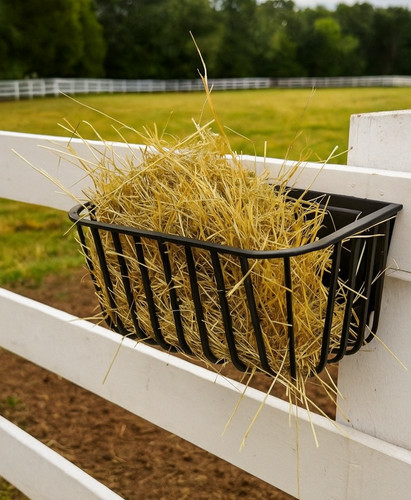 Large plastic hay manger small - hay,