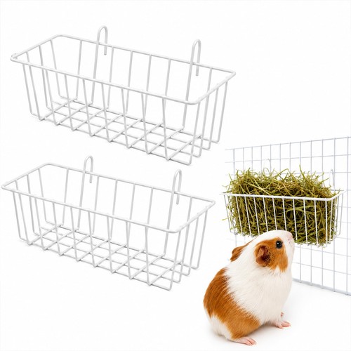 2pcs rabbit hay feeder - 2pcs, metal