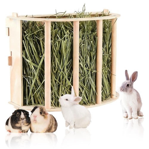 Guinea pig hay feeder wooden - feeder,