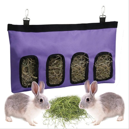 Rabbit hay feeder bag - feeder, hanging