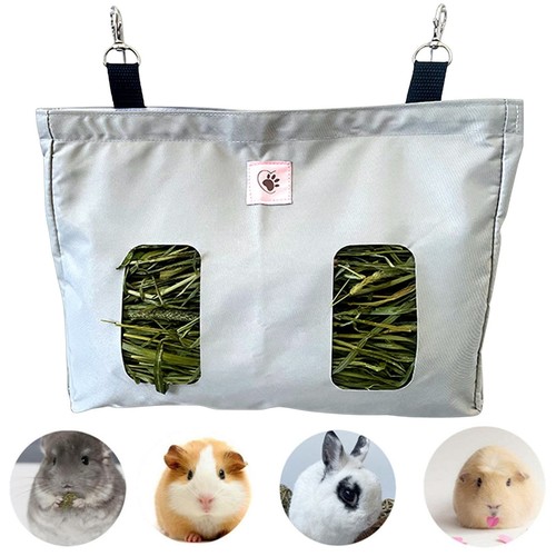 Rabbit hay feeder bag hanging - feeder,