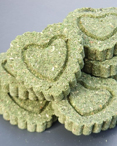 Rabbit heart hay cookies - rabbit,