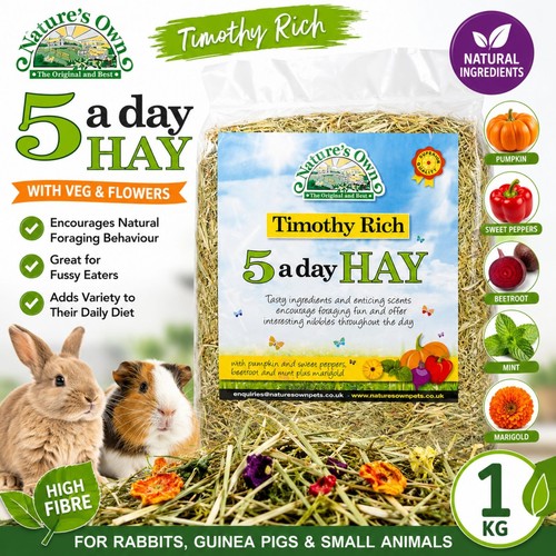Timothy hay 1kg - hay, rabbit