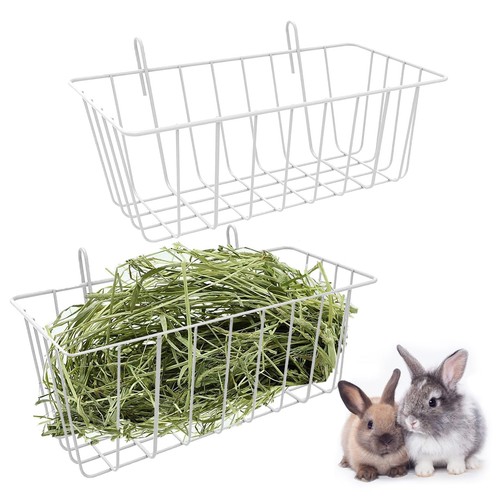 Rabbit hay feeder metal - rabbit,