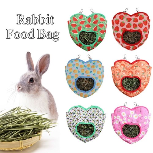 Rabbit hay bag heart shape - bag,